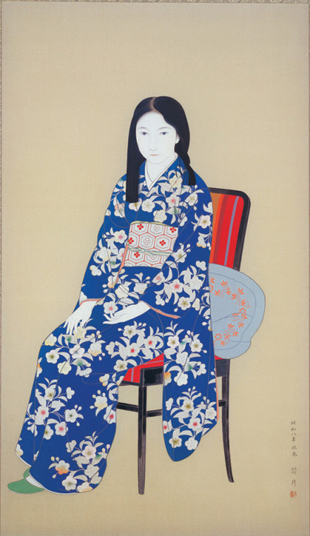 Ｋ．KIKUCHI 絵画 菊池 契月「春野」の販売 | 美術品販売｜東京銀座ぎゃらりい秋華洞