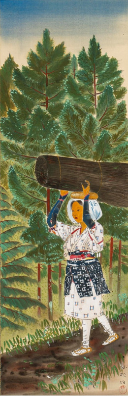 小松 均、赤富士図、希少画集画、新品額装付、状態良好 - メルカリ