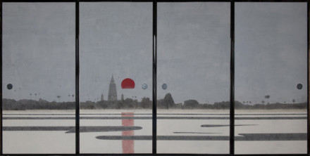 畠中光享、【晴日逍遙・花咲くST・ジェームスパーク】、希少な額装用画集画 Yahoo!オークション - 畠中光享 【捧華】 希少な画集より 新品
